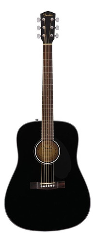 Guitarra Acustica Fender Cd60s Para Diestros Black Brillante Orientación de la mano Diestro