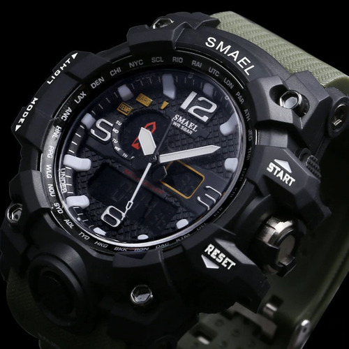 Relógio Smael 1545 Militar Shock Original Varias Cores