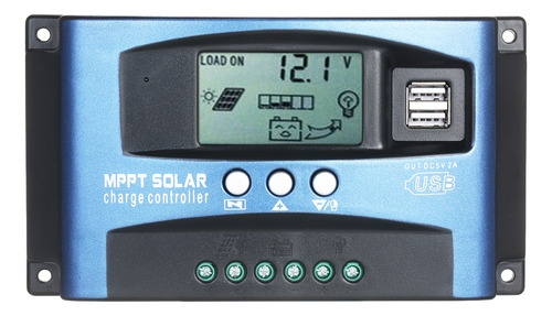 Controlador Inteligente De 12v/24v, Pantalla Solar Mppt Sola