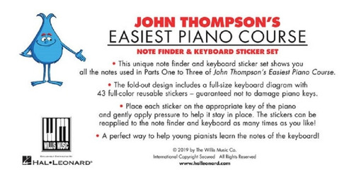 Easiest Piano Course: Note Finder & Keyboard Sticker Set.