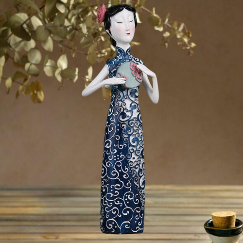 Figura Tradicional China Figurine Dama Antigua 115x7x365cm