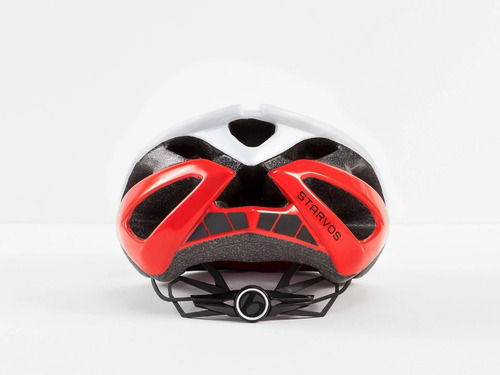 Casco de ciclismo Starvos Bontrager, color blanco/rojo, talla G