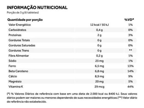 Spirulina Orgânica - 200 Tabletes - Puravida Neutro