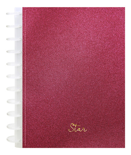 Caderno Univ Com Divisória 80 Folhas Vermelho