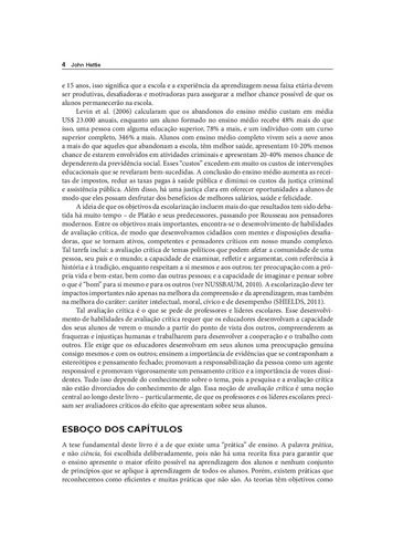 Aprendizagem Visível para Professores: Como Maximizar o Impacto da Aprendizagem, de Hattie, John. Editorial PENSO, capa mole em português, 2017