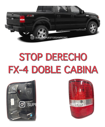 Stop Derecho Fx4 Doble Cabina Original