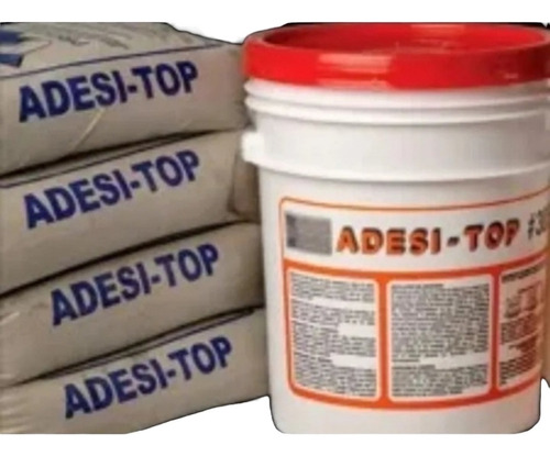 Adesitop 305 Kit De 4 Sacos + 1 Cuñete Mortero Adhesivo