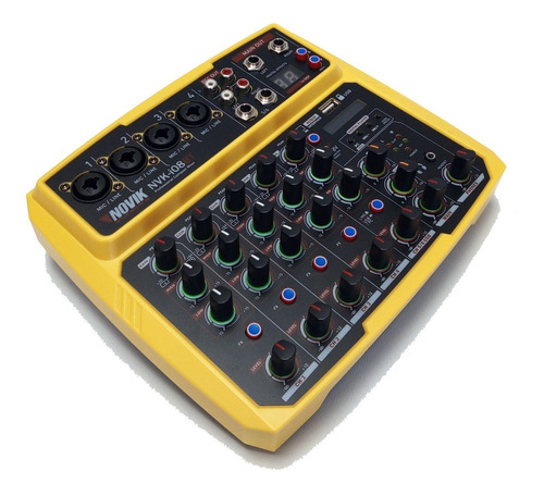 Consola Mixer Novik Nvk-i08bt Placa Sonido Usb 8ch Bluetooth