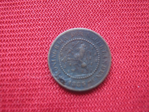 Imagen 2 de 2 de Holanda 1/2 Centavo 1885
