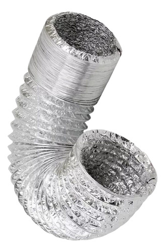 Ducto Flexible D Aluminio Sin Aislamiento 6 Pulgadas Diámet