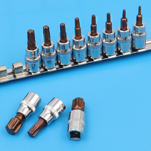 (b) Kit De Soquete Torx T10-t60 3/8 1/4 Star Chro