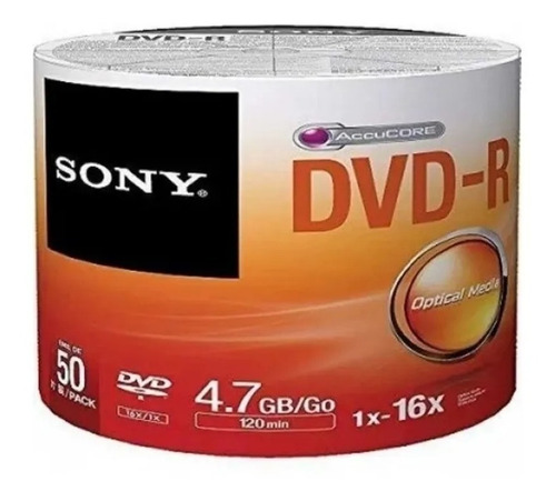 Dvd Sony Estampado De 4.7 Gb Bulk X50 -envio Gratis 