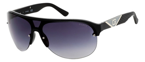Lentes De Sol Guess Factory Gf5066 01b, Unisex, Con Marco De