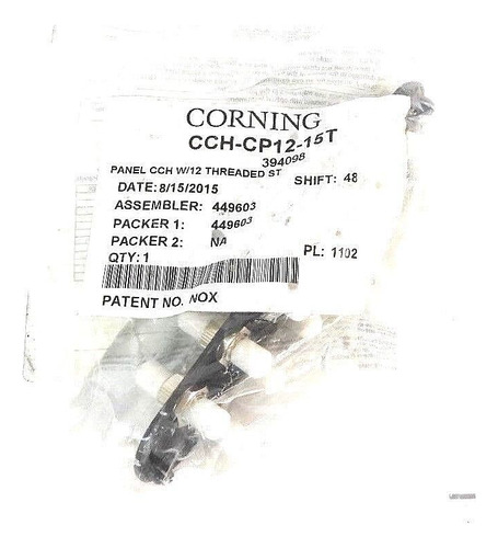 New Corning Cch-cp12-15t Panel Cch W/12 Threaded St, 394 Zzg