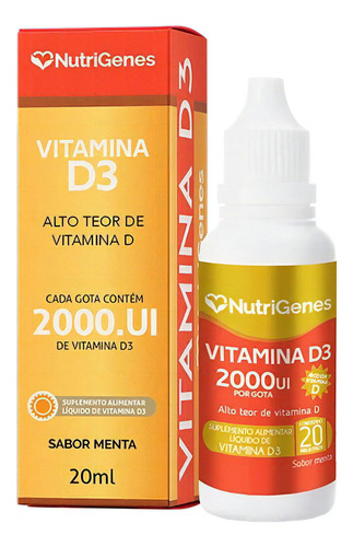Vitamina D3 Sublingual- 2.000 Ui Por Gota- Nutrigenes