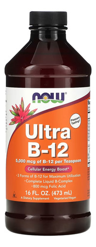 Ultra B-12 Vitamina Complexo B Now Foods 473ml Importado