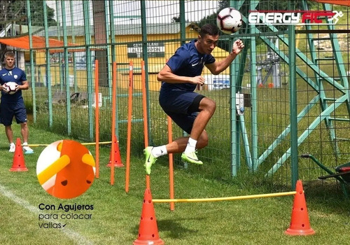 Imagen 4 de 10 de Kit Entrenamiento Futbol Conos Vallas Aros Escalera 31 Unida