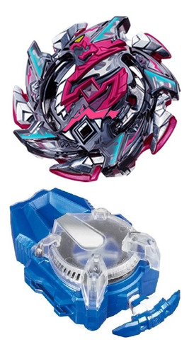 Beyblade Burst Hell Salamander B113 Com Lançador Spark Cor Preto e Vermelho