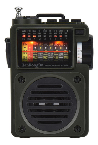 Set De Radio Reproductor Portátil Slot Fm Am Music Hrd-700 A