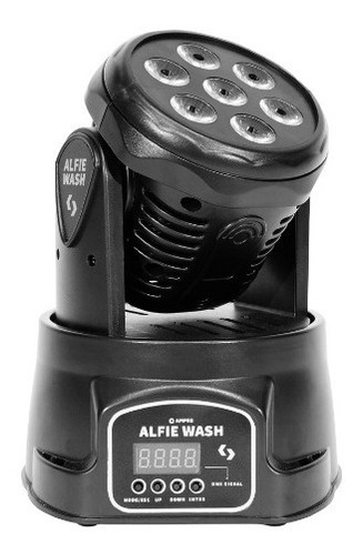 Tecshow Alfie Wash  Cabezal Movil Led 7 Leds De 8 Watts Rgbw