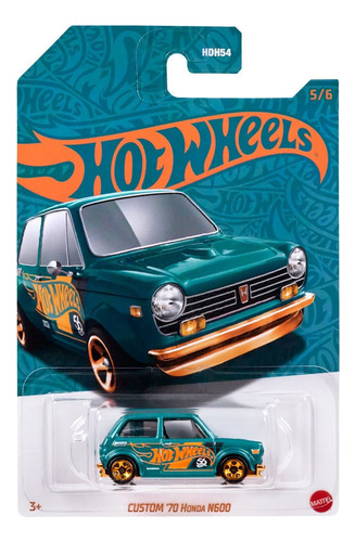 Hot Wheels 70 Honda N600 - 2024 - Blue And Gold 56 Anos