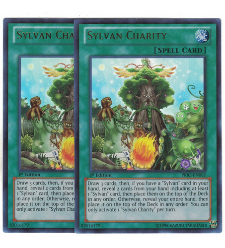 Yugioh 2x Sylvan Charity Ultra 1st Prio-en062