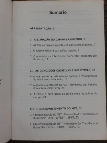 Imagen 2 de 6 de Genese E Desenvolvimento Do Mst * Bernardo Fernandes *