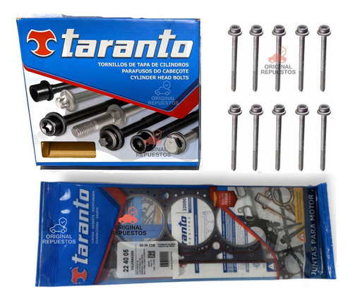 Kit Junta Tapa Cilindros Taranto + Bulones Vw Voyage