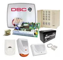Comprar Kit Alarma Dsc 585 Sensores Bateria Sirena Int + Exterior