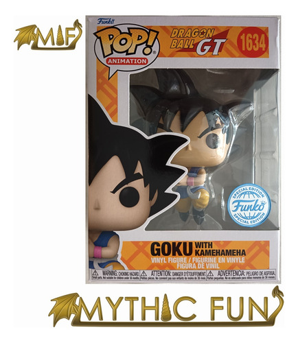 Funko Pop Dragon Ball Gt - Goku With Kamehameha 1634 (Usado)