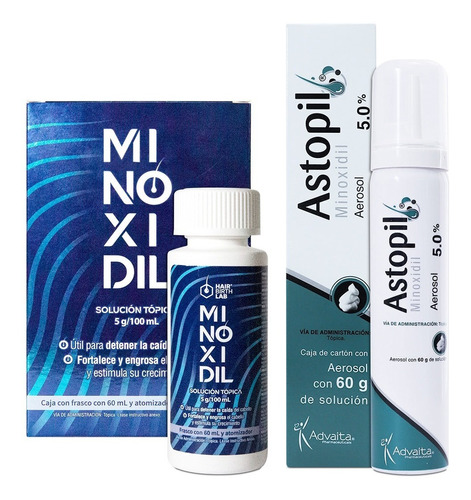 Minoxidil 5% Hair Birth Lab 60 Ml + Astopil Minoxidil 5% 60g