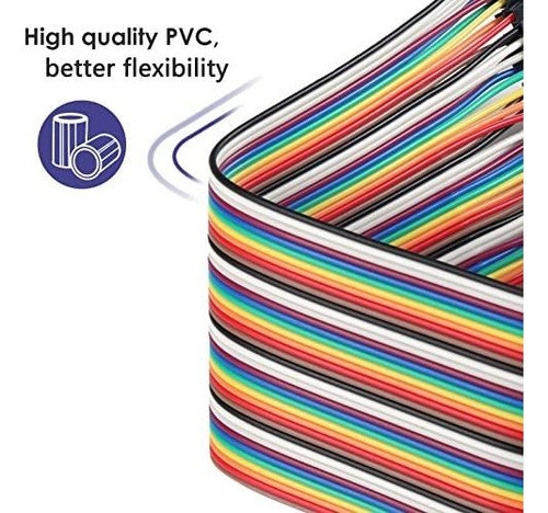 Kit Cables Breadboard 120pcs 20cm Dupont Edgelec