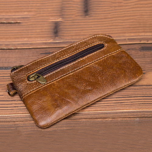 Head Layer - Mini Monedero De Piel De Vaca Para Tarjetas De