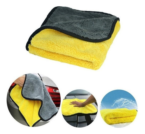 4pcs Toalha De Lavagem De Carro Toalha Absorvente Limpa