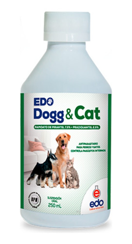 Edo Dogg & Cat Antiparasitario Perros Y Gatos X 250 Ml Y A