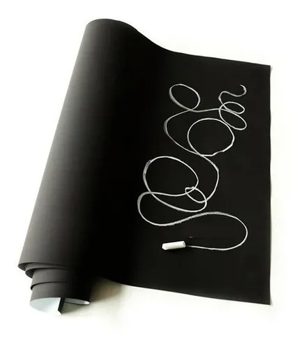 comprar Rollo Autoadhesivo Vinilo Negro Pizarra Negra Tiza 45x10 Mts