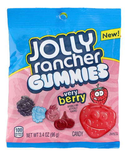 Jolly Rancher Gummies Very Berry 96gr Dulce Americano