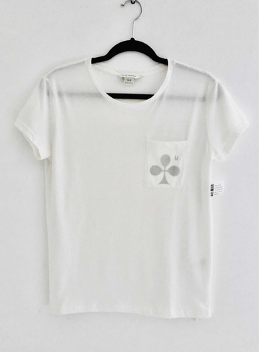 Playera Marca Club Monaco Con Bolsa Frontal Y Logo Original (Usado)