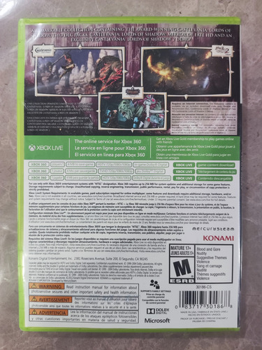 Castlevania Lords Of Shadow Collection Xbox 360 (Usado)