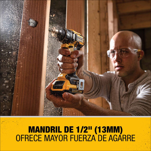Taladro Ator. Sin Carbones 20v Xr + 2 Bat Dewalt Dcd791d2-b2