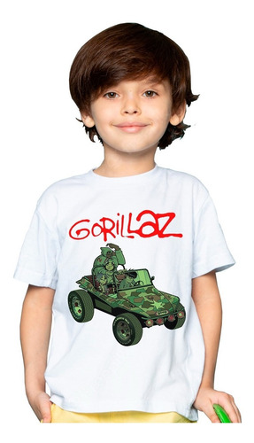 Playera Niño Gorillaz Portada Album Jeep