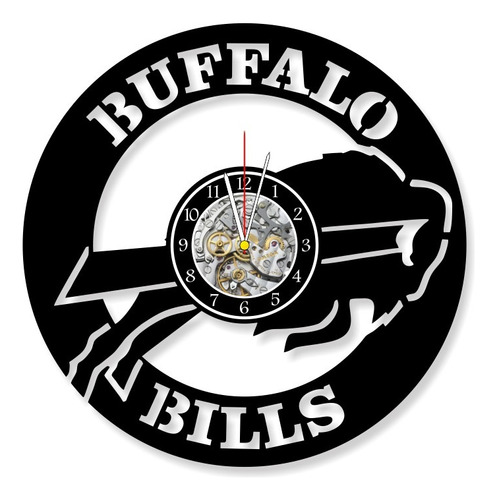 Reloj Corte Laser 3721 Buffalo Bills Logo 