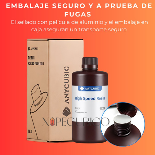 Resina Estandar Anycubic Para Impresora 3d Pack 10kg