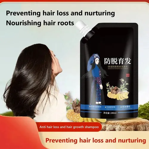ChampĂș Para El Cabello Yaopin Black Ganoderma Polygonum Mul.