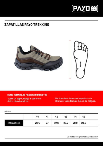 Zapatillas Hombre Payo Py48 Grafito Trekking Montagne