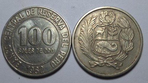 Moneda De Oro Conmemorativa - Perú 1982, 100 Soles De Oro