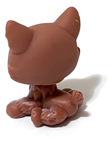 Littlest Pet Shop #37 Husky Perro Bronceado Ojos Púrpura Acc (Usado)