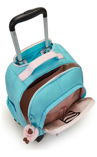 Mochila mochila de rodinhas Kipling New Zea cor fairy blue c