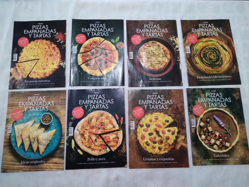 Lote De 8 Revistas Pizzas Empanadas Y Tartas. Solo Revista