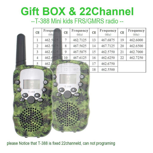 Niños Walkie Talkie Dos Formas Radio Juguete For Niños 3